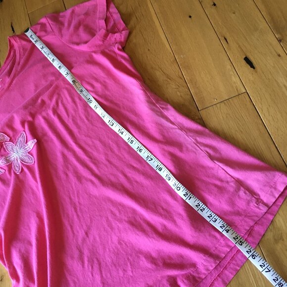 Izod Barbie Pink Floral Embroidered 100% Cotton Baby Tee - Picture 15 of 16